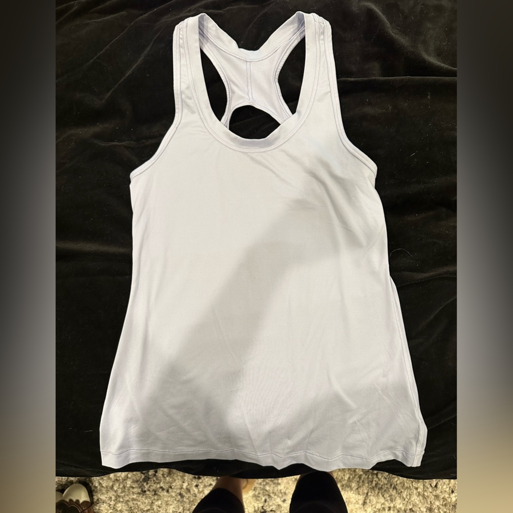 Athleta Racerback Open Back Keyhole Tank Top, XS, light blue